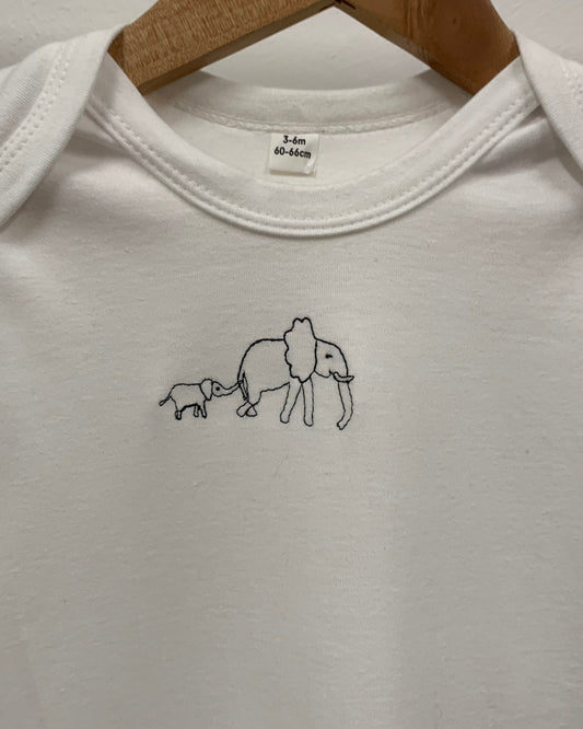 3-6M Elephant Babygrow