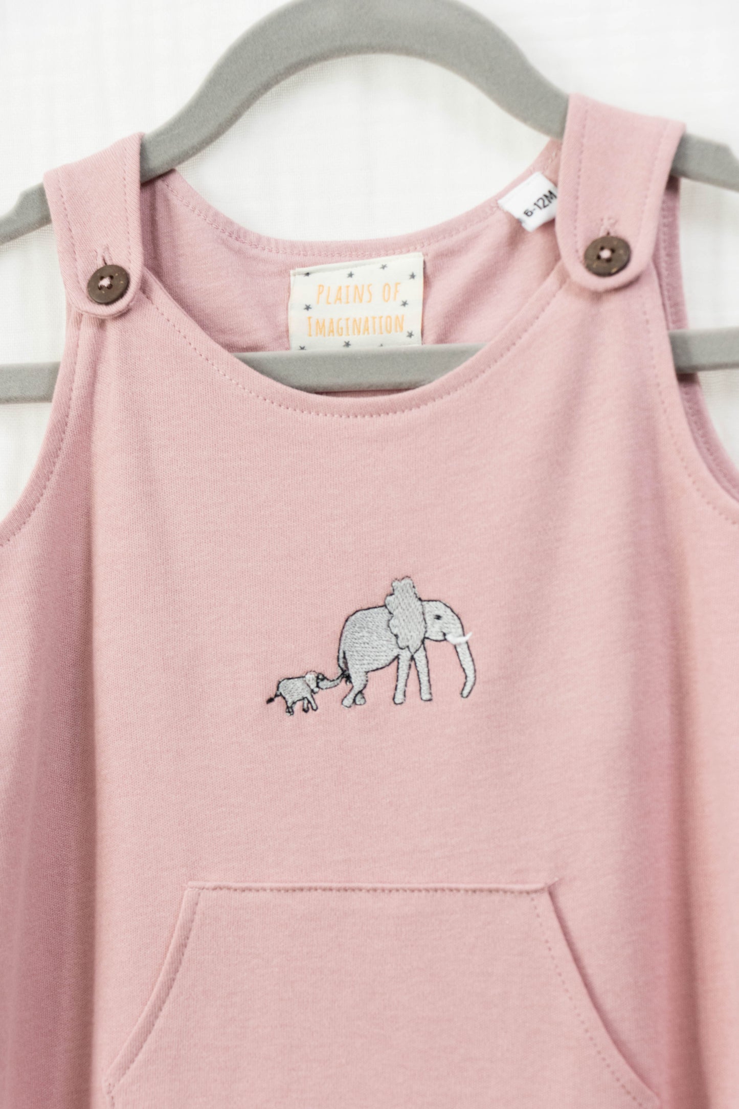 Elephants on Parade Cotton Dungarees