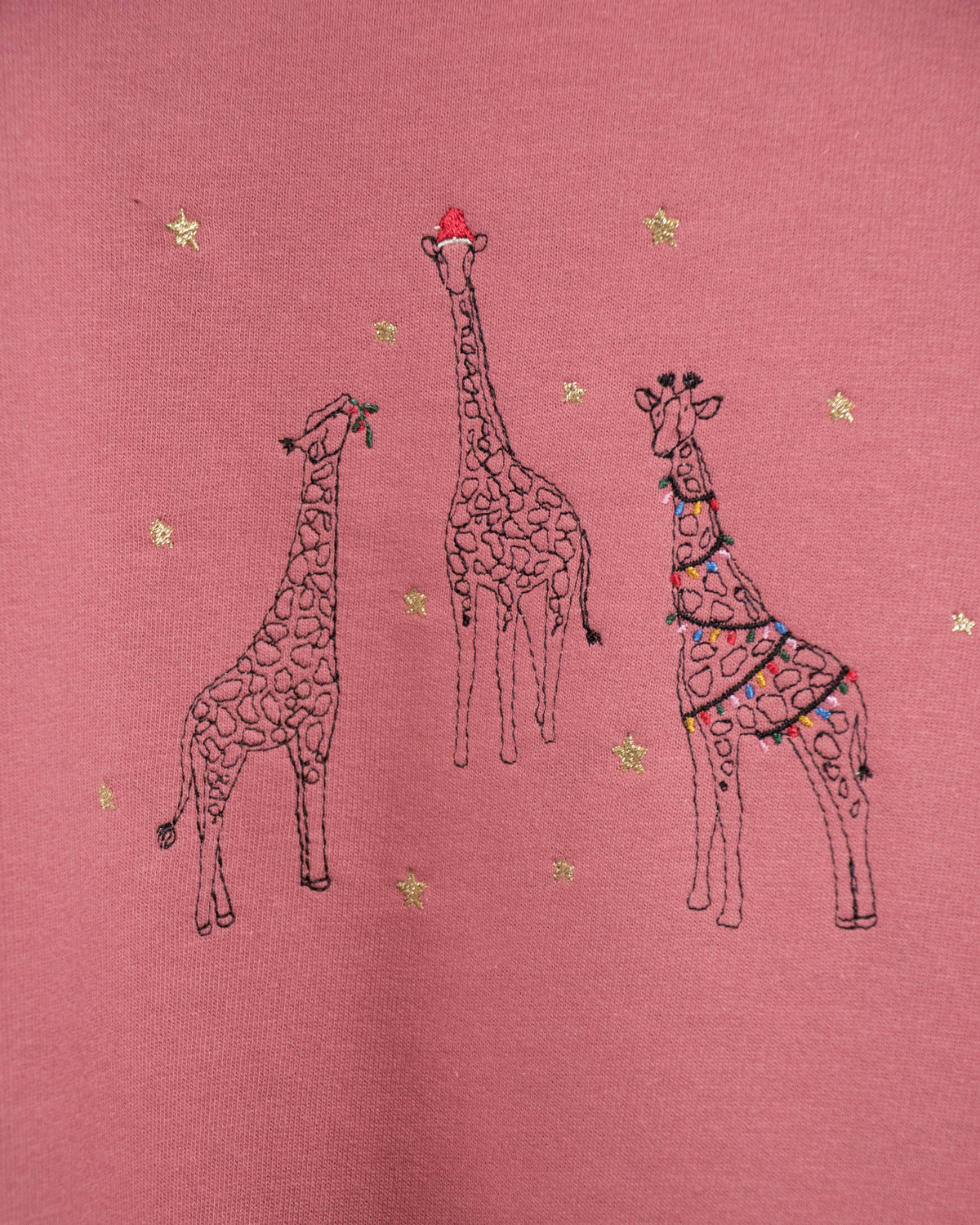 Adults Festive Giraffe Trio Sweater