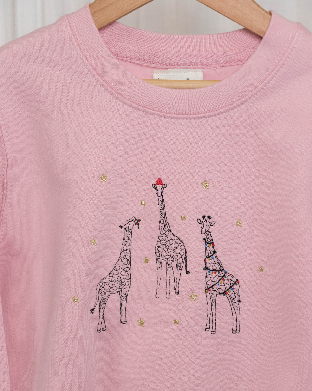 Childrens Festive Giraffe Trio Sweater