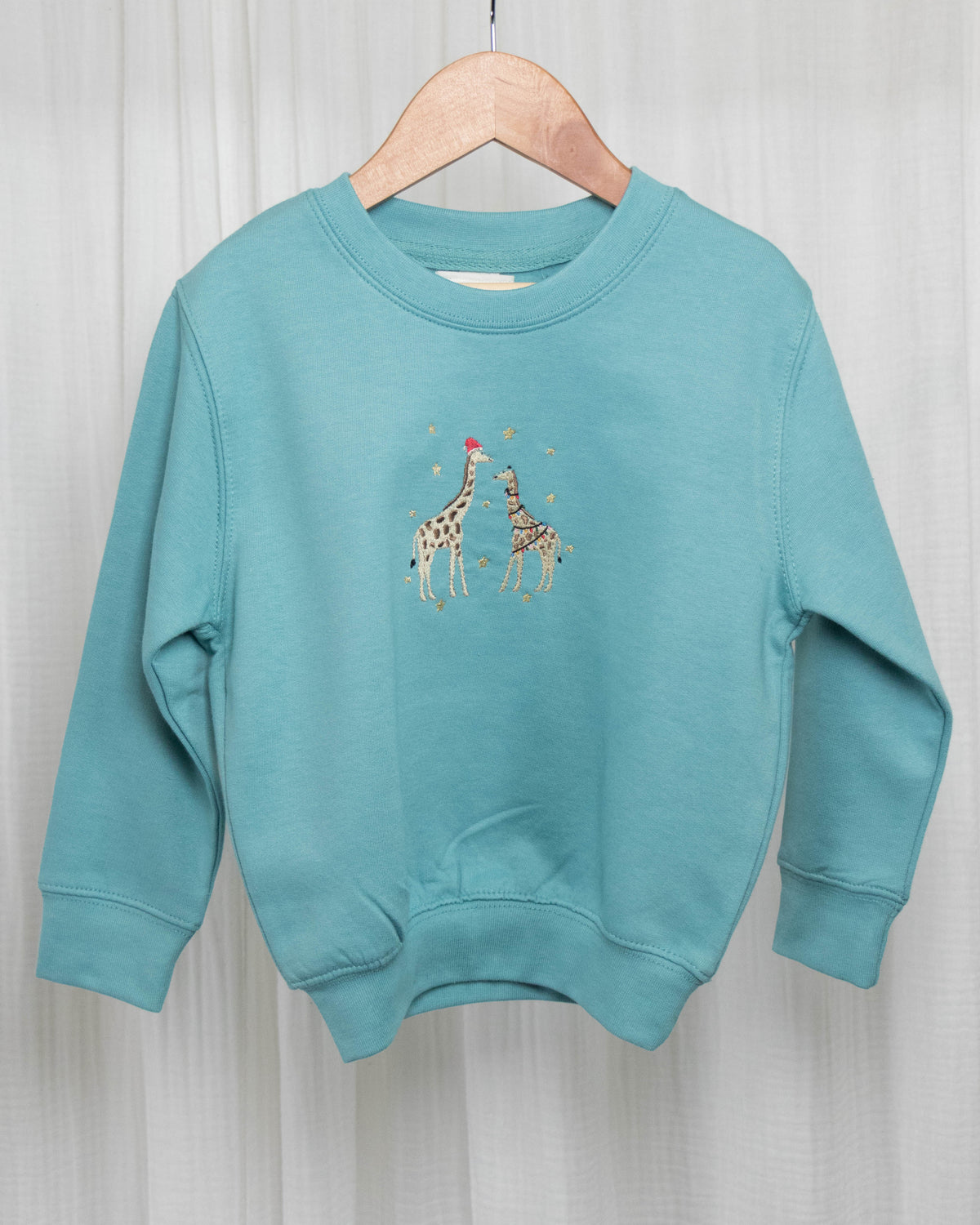 Childrens Festive Giraffes Sweater