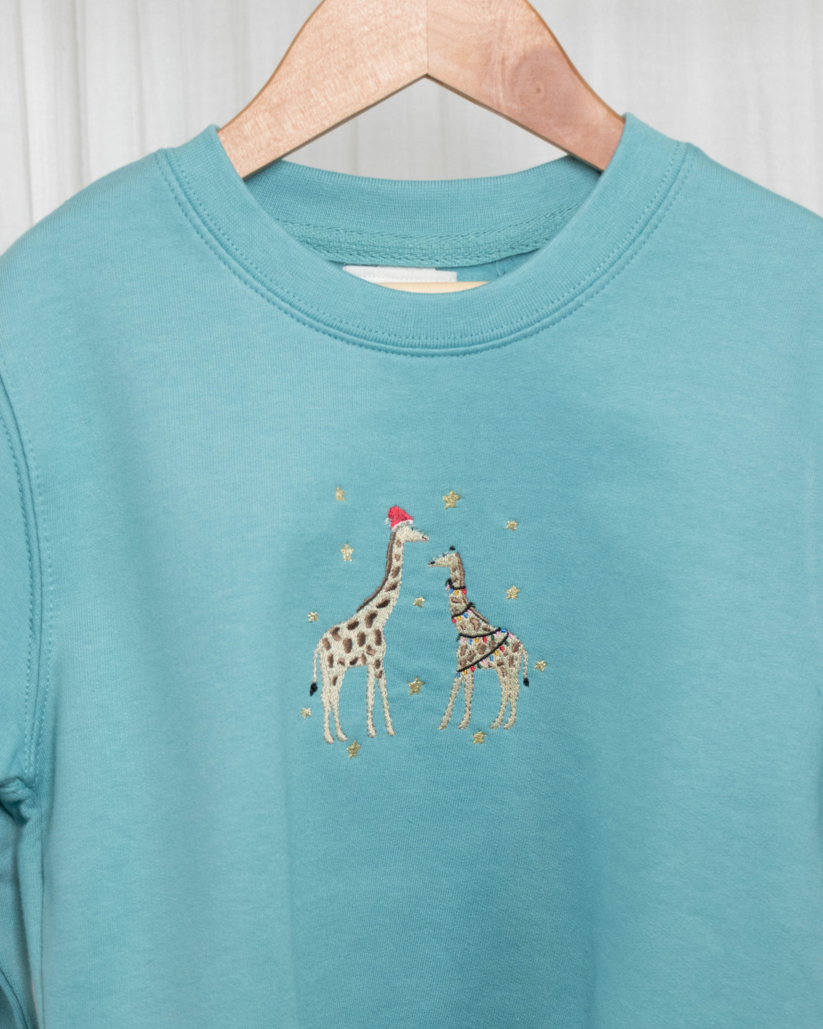 Childrens Festive Giraffes Sweater