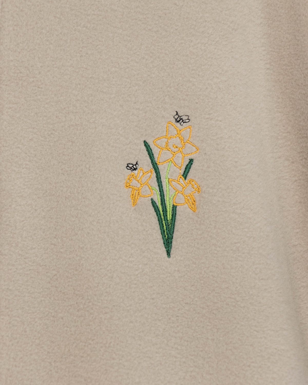 Daffodil Bunch ¼ Zip Fleece