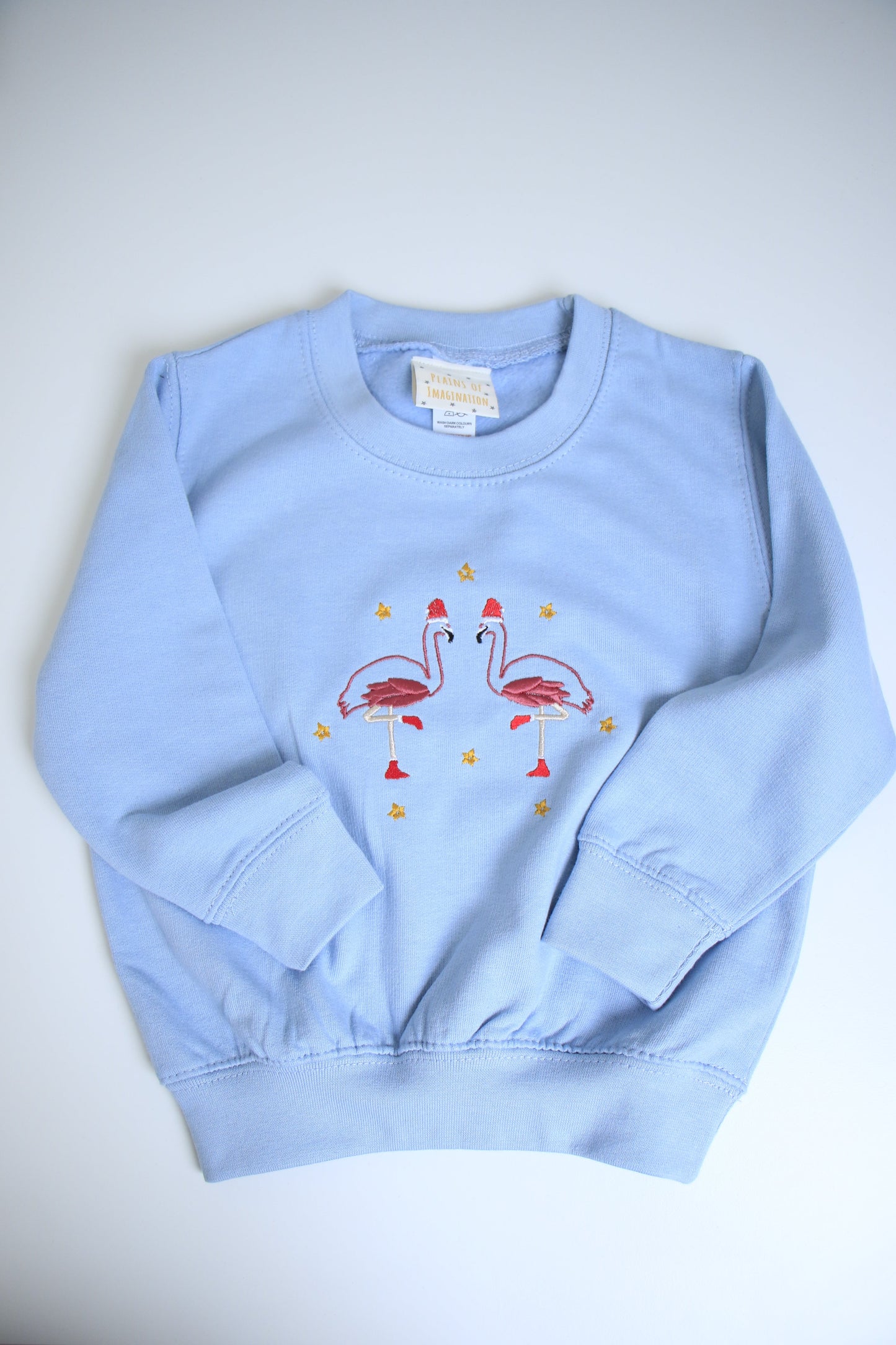 1-2 Festive Flamingos Sweater