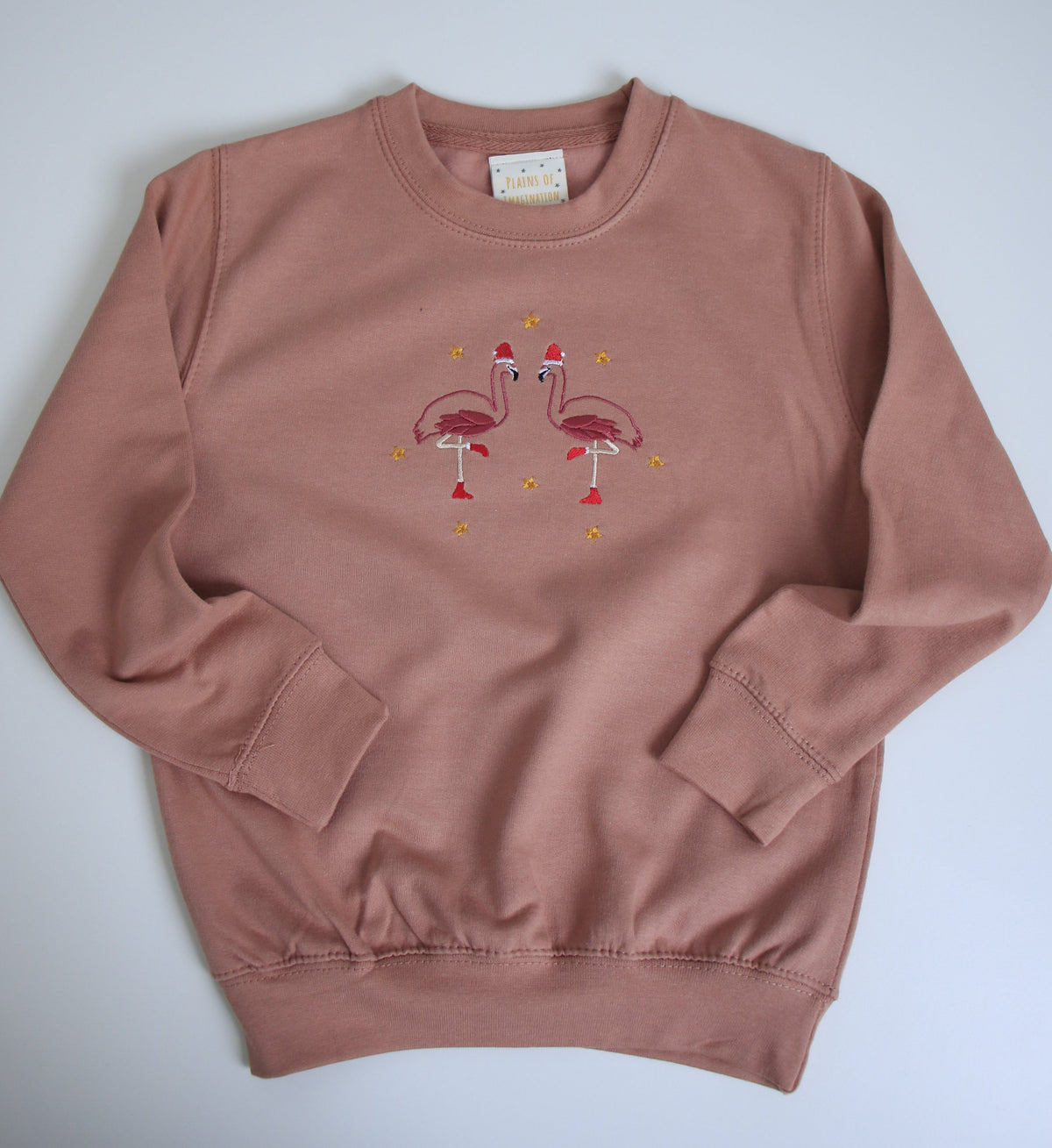 Adults Festive Flamingo Sweater