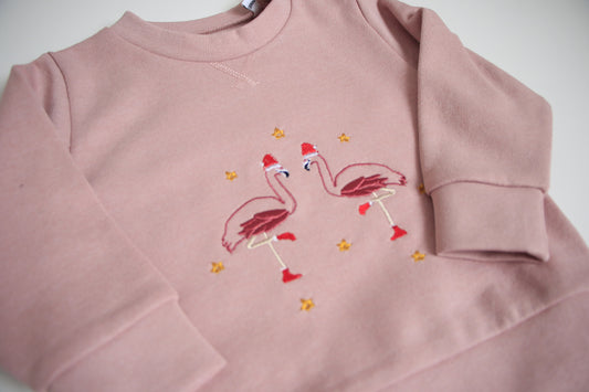 Baby Festive Flamingo Sweater