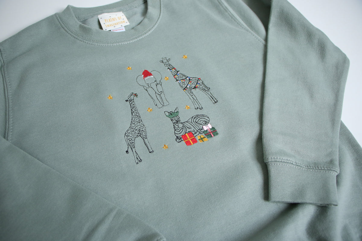 Childrens Festive Safari Sweater