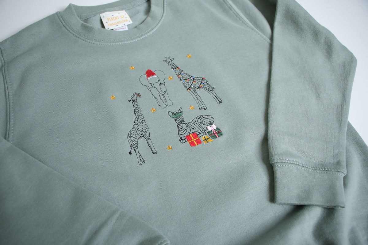 Adults Festive Safari Sweater