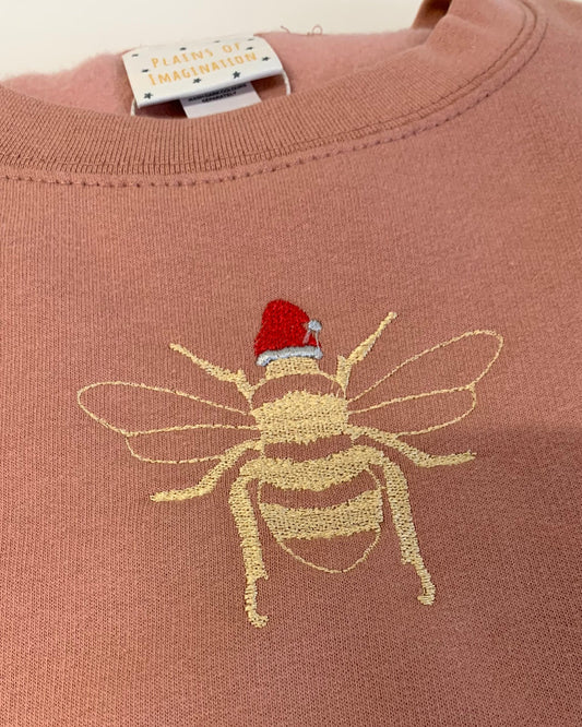 Large Festive Bee Sweater