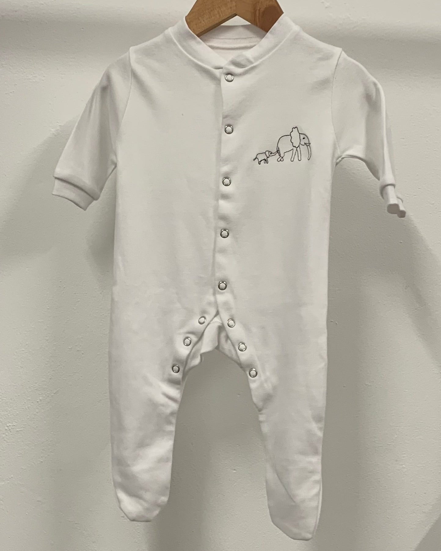 Newborn Elephant Babygrow