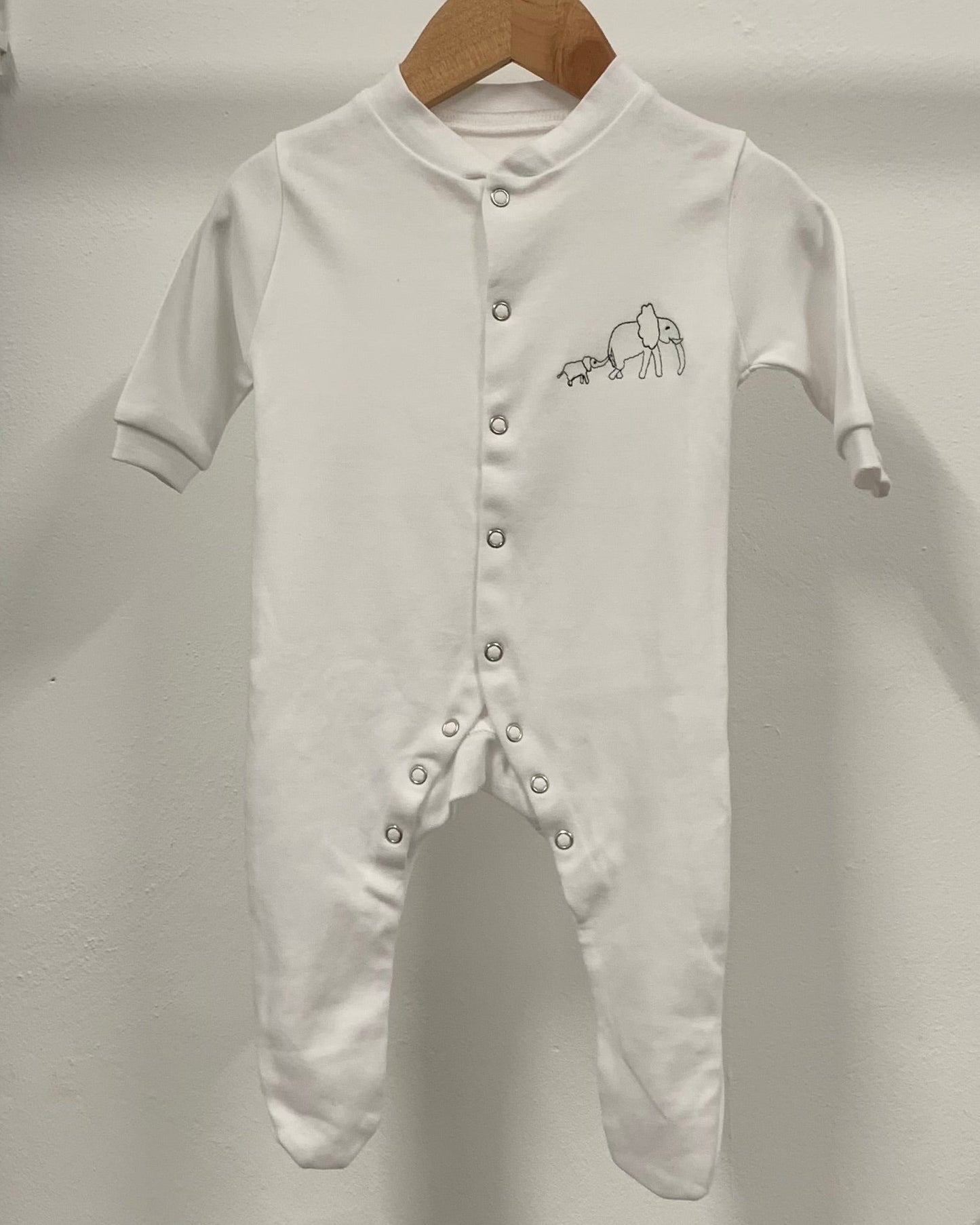 Newborn Elephant Babygrow