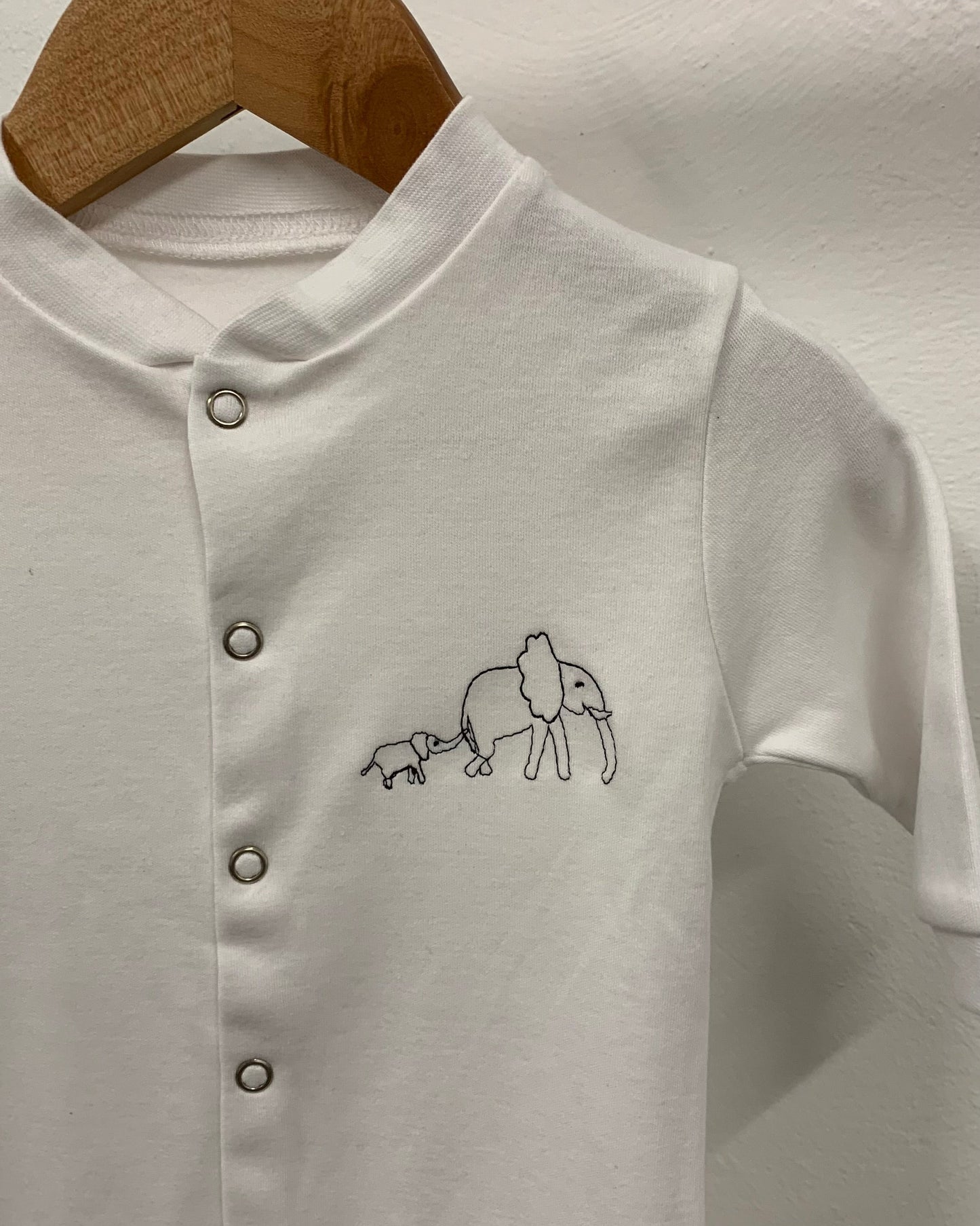 Newborn Elephant Babygrow