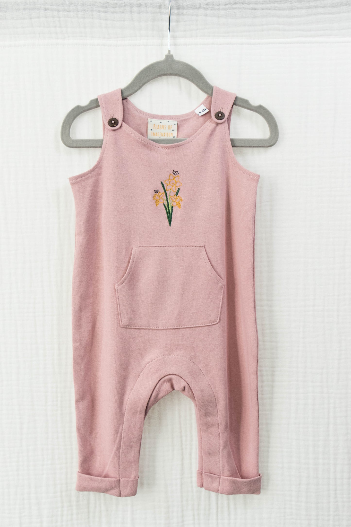 Daffodil Bunch Cotton Dungarees