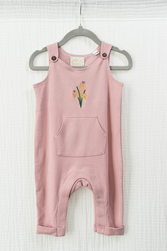 Daffodil Bunch Cotton Dungarees