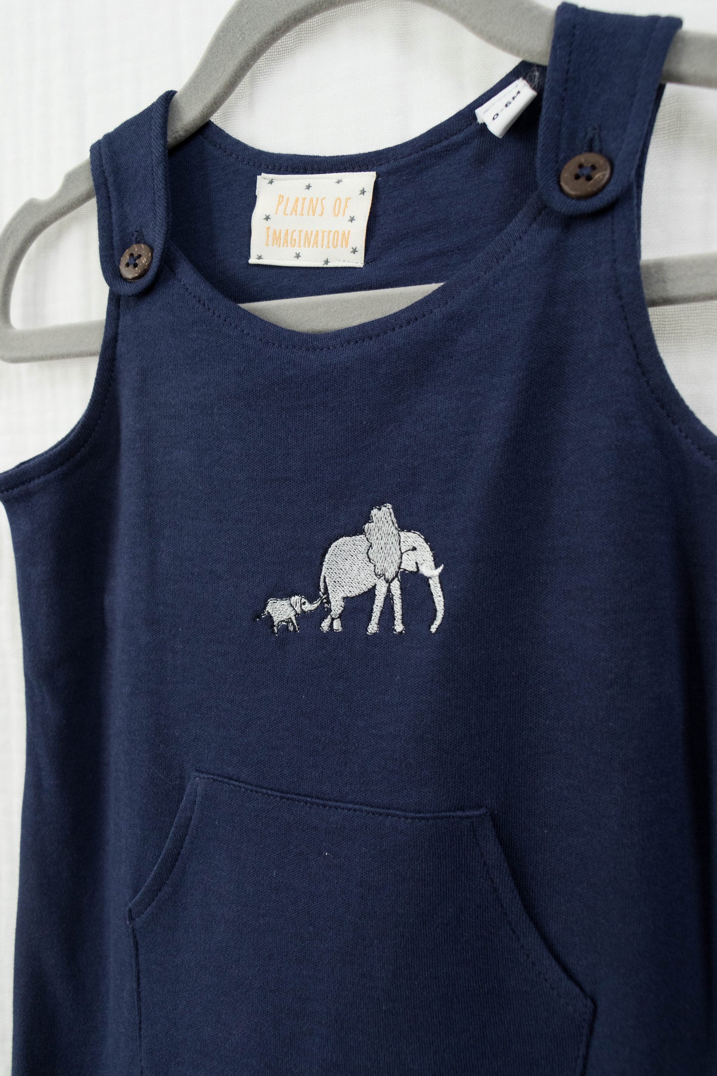 Elephants on Parade Cotton Dungarees