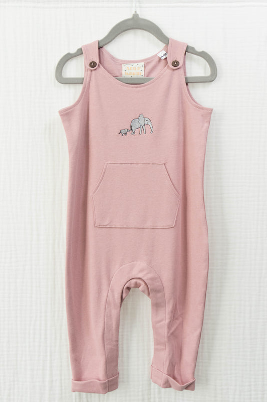Elephants on Parade Cotton Dungarees