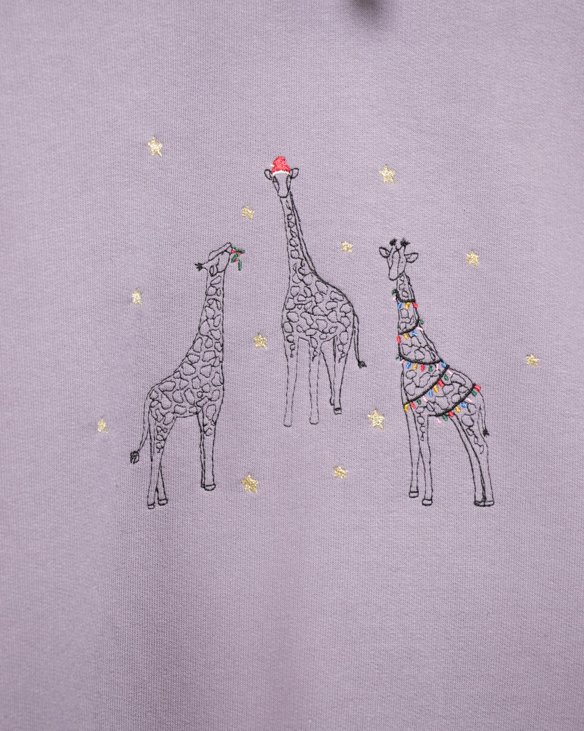 Adults Festive Giraffe Trio Hoodie