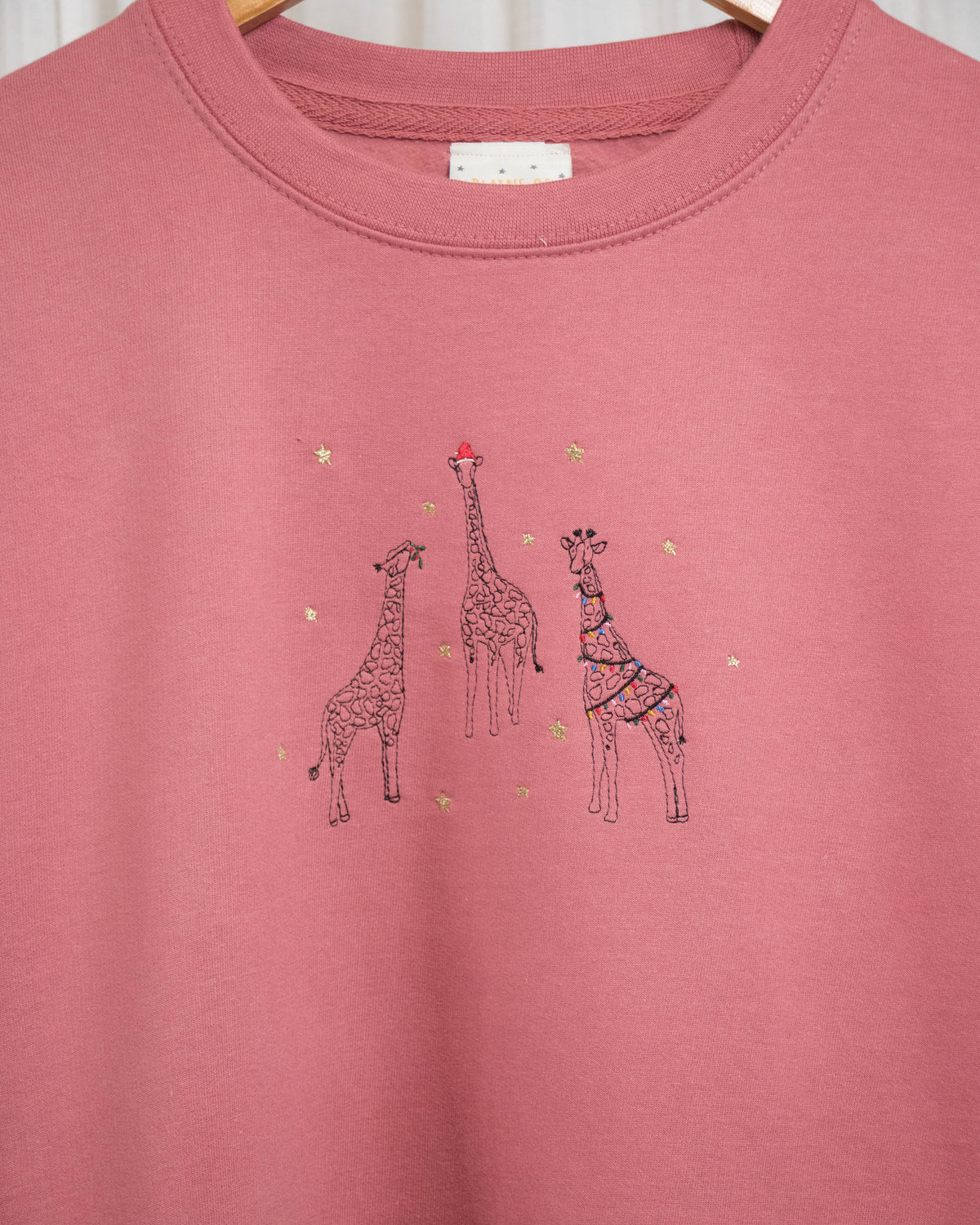 Adults Festive Giraffe Trio Sweater
