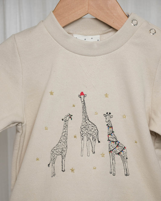 Baby Festive Giraffe Trio Sweater