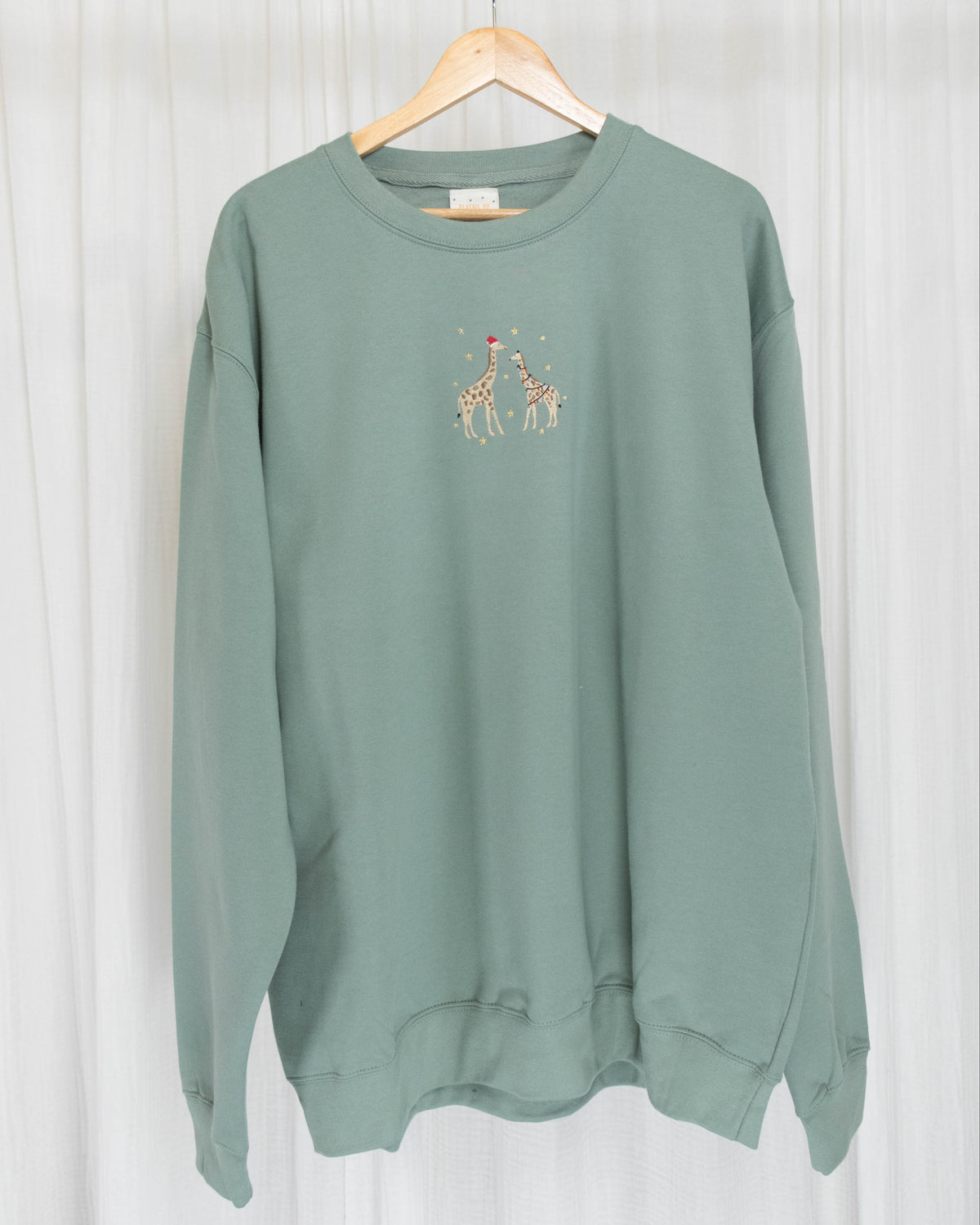 Adults Festive Giraffe Sweater