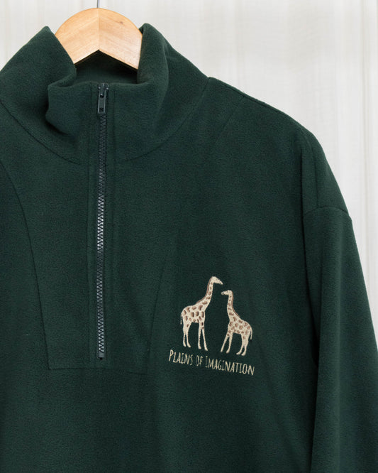 Adults Giraffes ¼ Zip Fleece