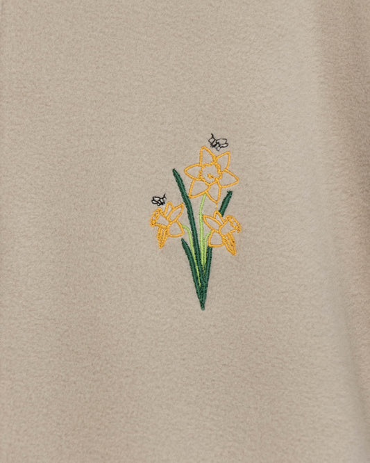 Daffodil Bunch ¼ Zip Fleece