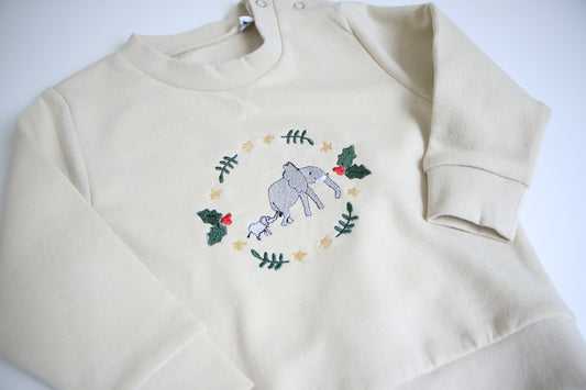 Baby Festive Elephant Sweater