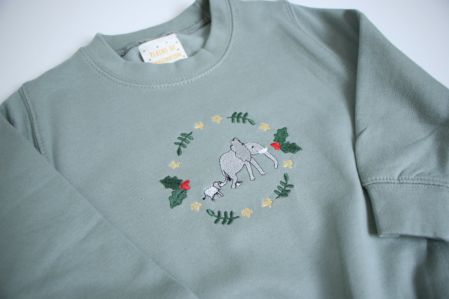 Adult Festive Elephant Sweater