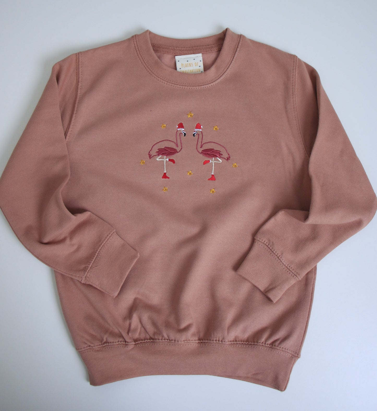 Adults Festive Flamingo Sweater