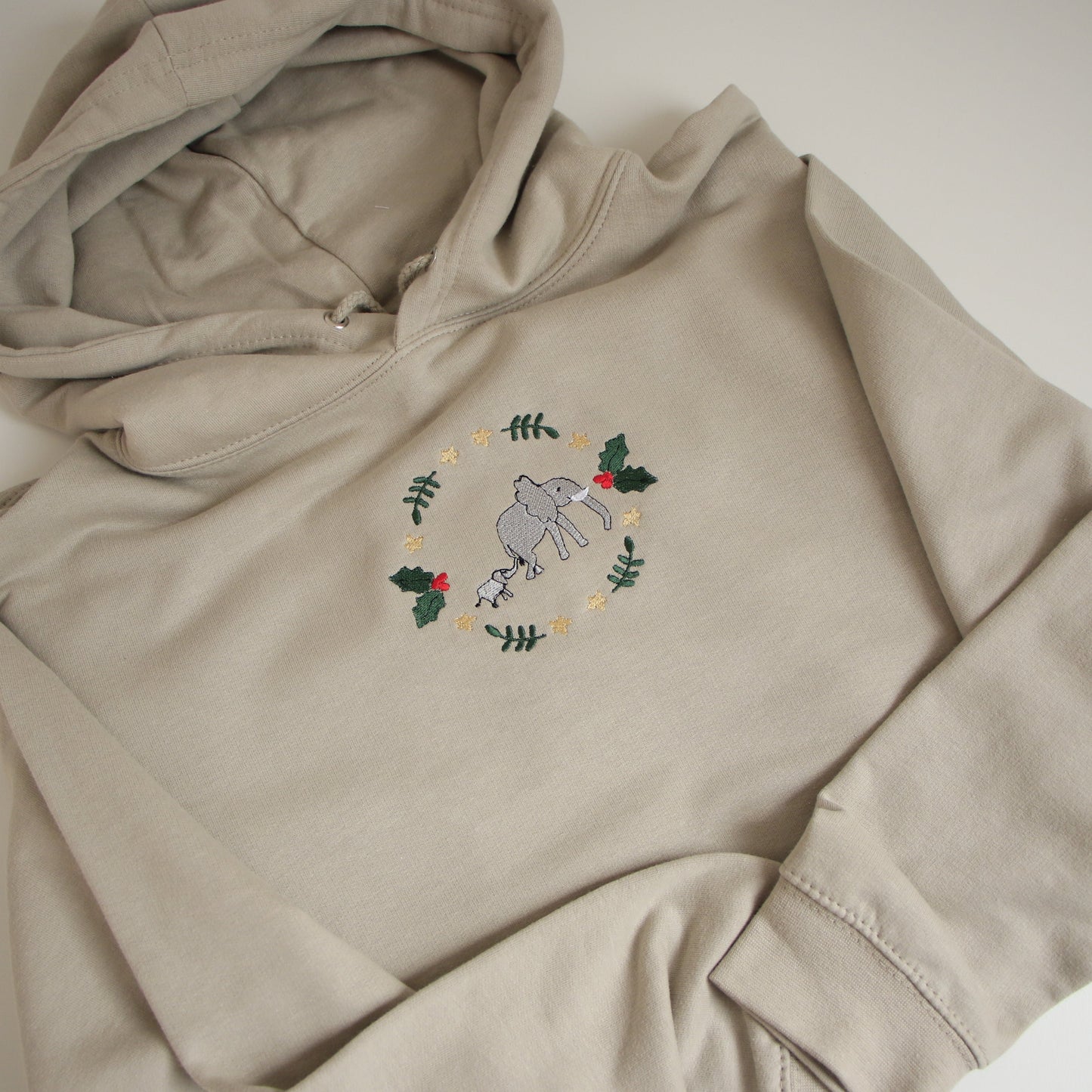 Adults Festive Elephant Hoodie