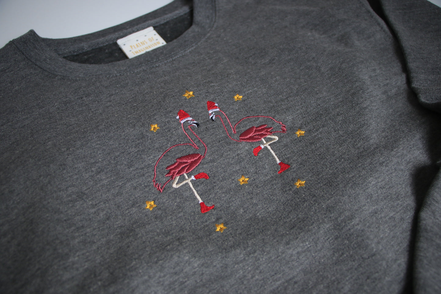 Adults Festive Flamingo Sweater