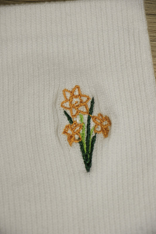 Embroidered Crew Socks