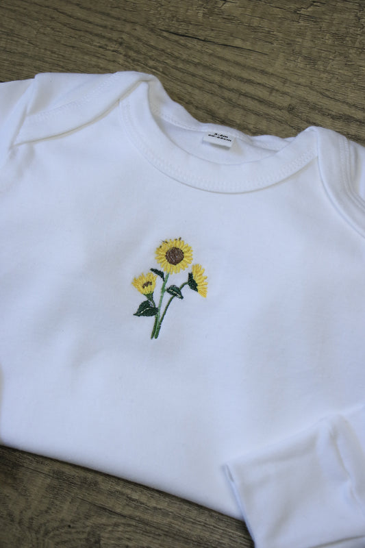 Sunflower Bunch Babygrow