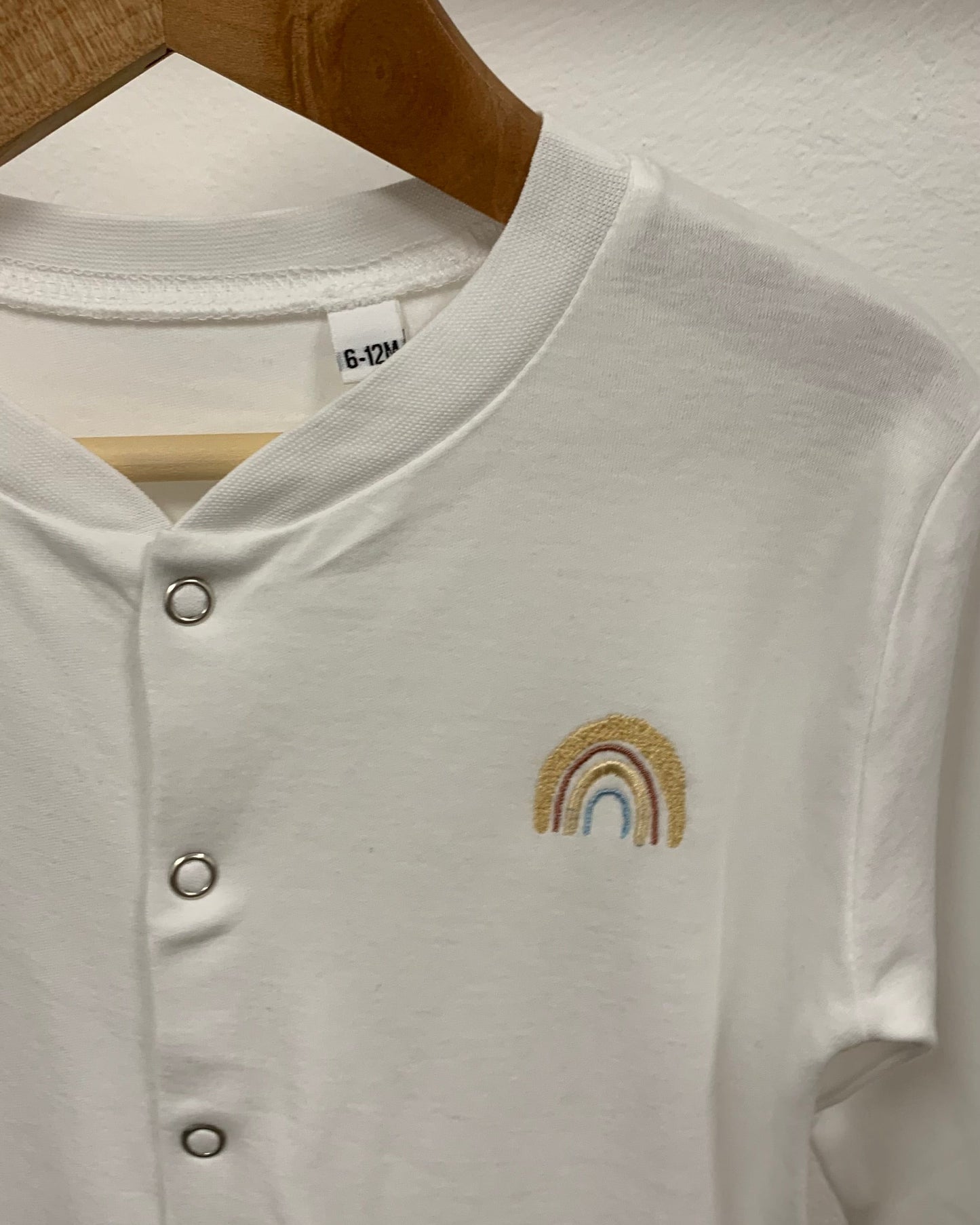 6-12M Rainbow Babygrow