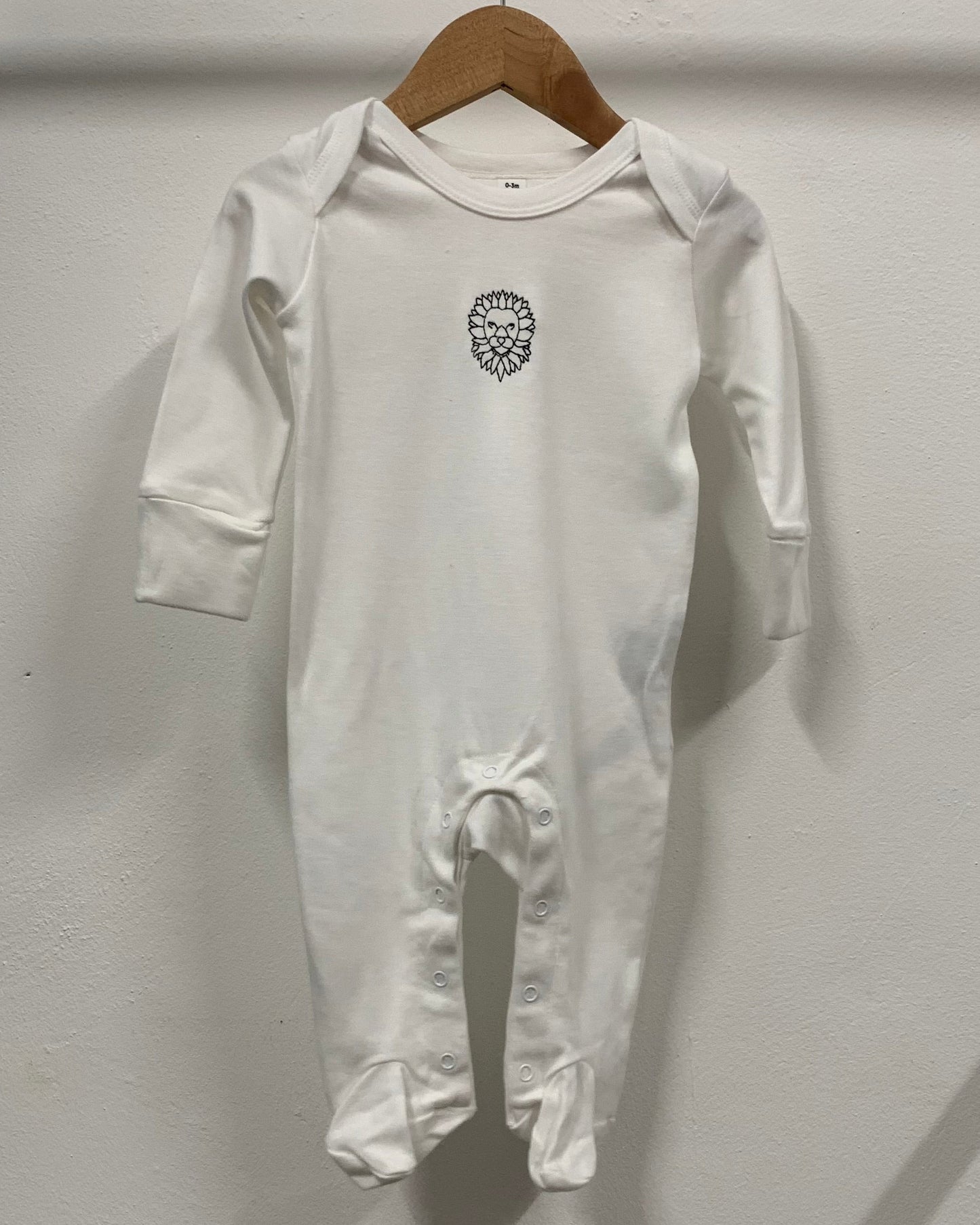 0-3M Lion Babygrow