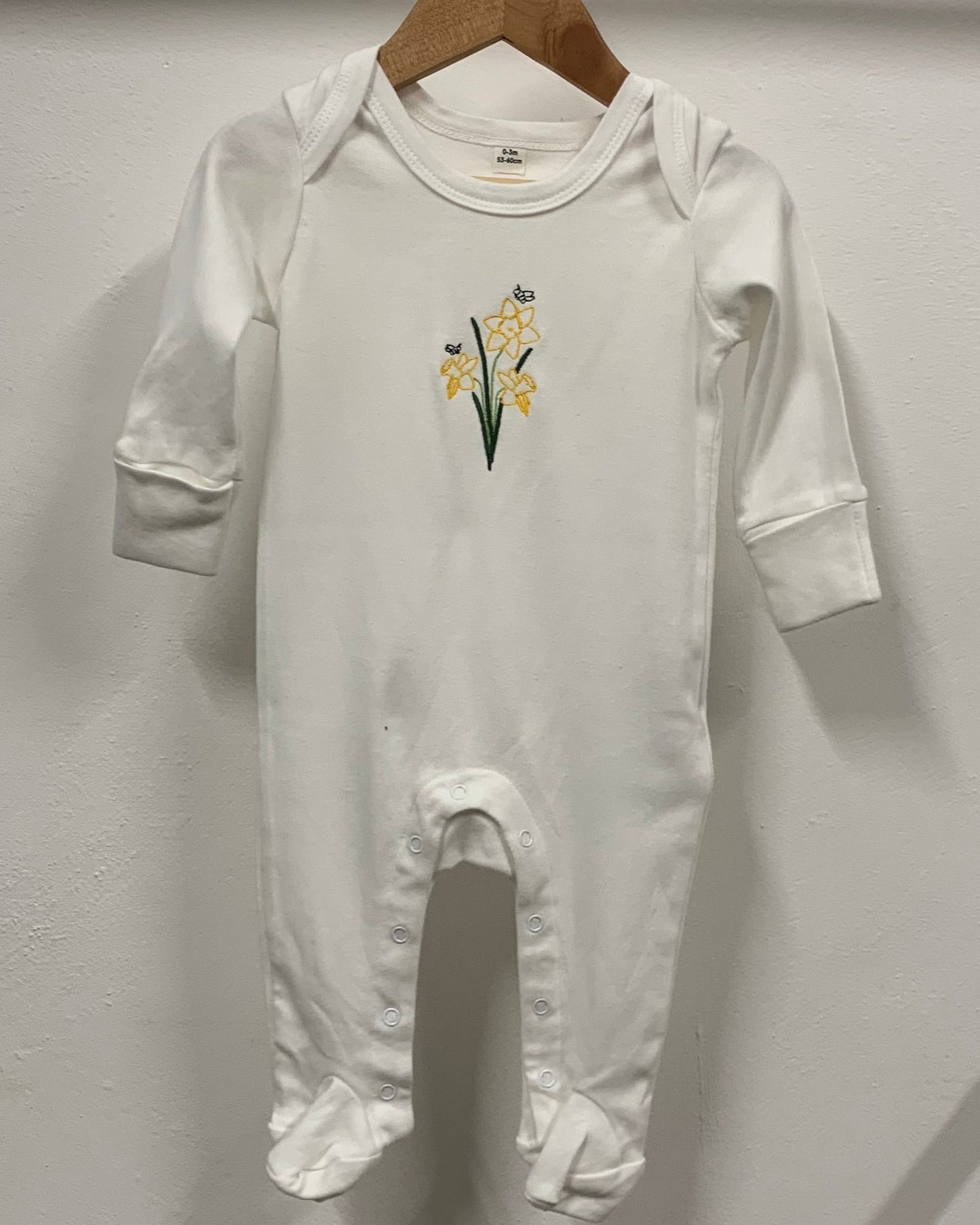 0-3M Large Daffodil Bunch Babygrow