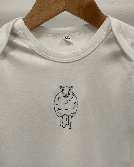FAULTY 3-6M Sheep Babygrow