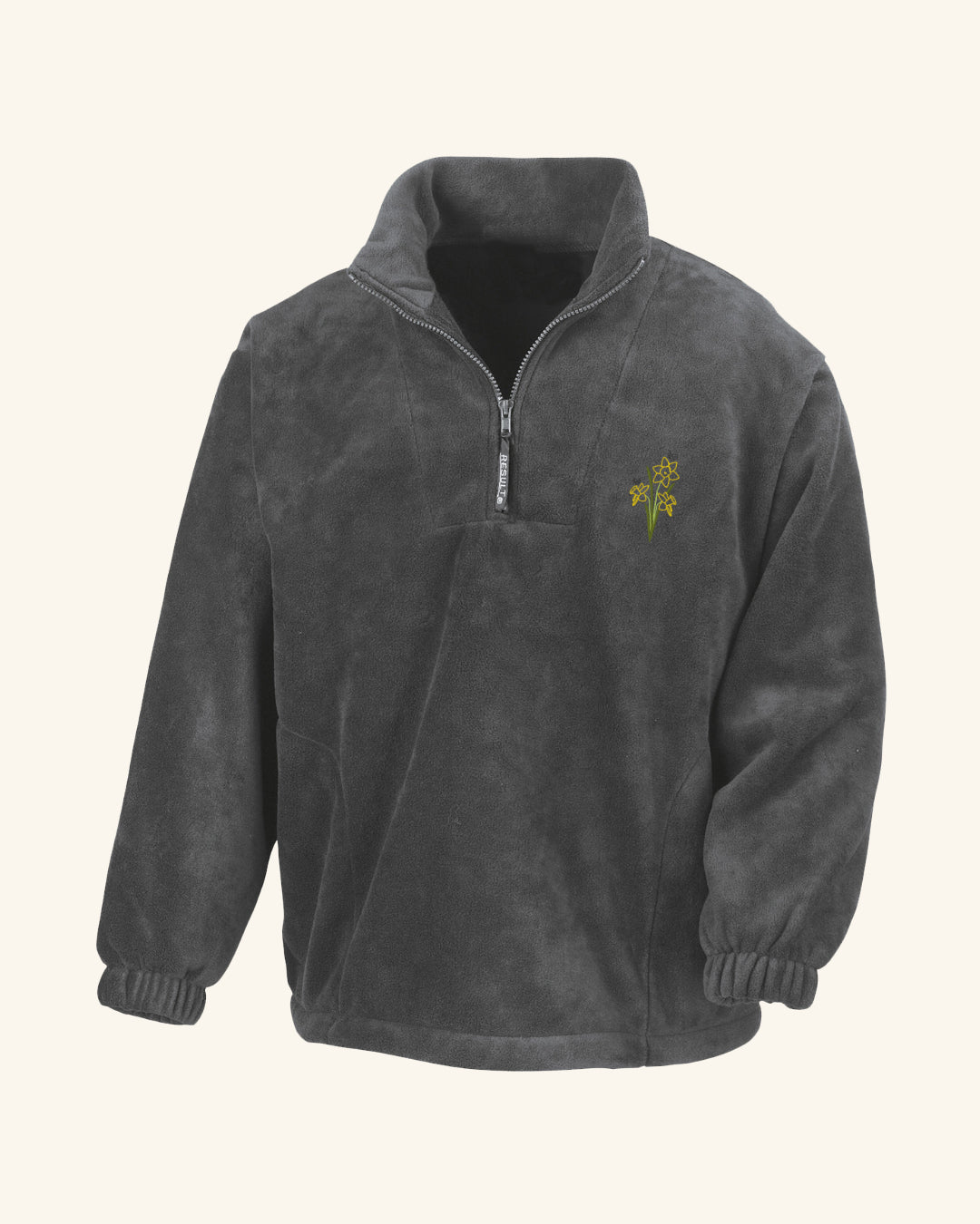 Daffodil Bunch ¼ Zip Fleece
