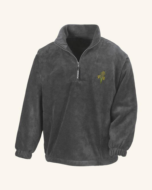 Daffodil Bunch ¼ Zip Fleece
