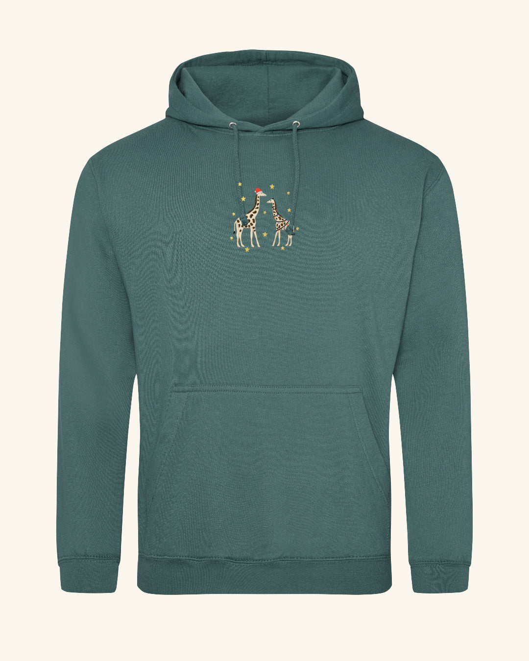 Adults Festive Giraffes Hoodie